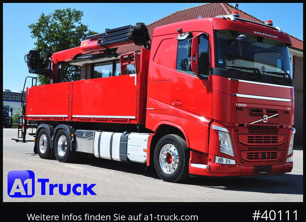 VOLVO FH 460, Baustoff PK 23.001L, Lenkachse - Madelveok/ Platvormveok, Kraanaga veoauto: pilt 1 VOLVO FH 460, Baustoff PK 23.001L, Lenkachse - Madelveok/ Platvormveok, Kraanaga veoauto: pilt 1