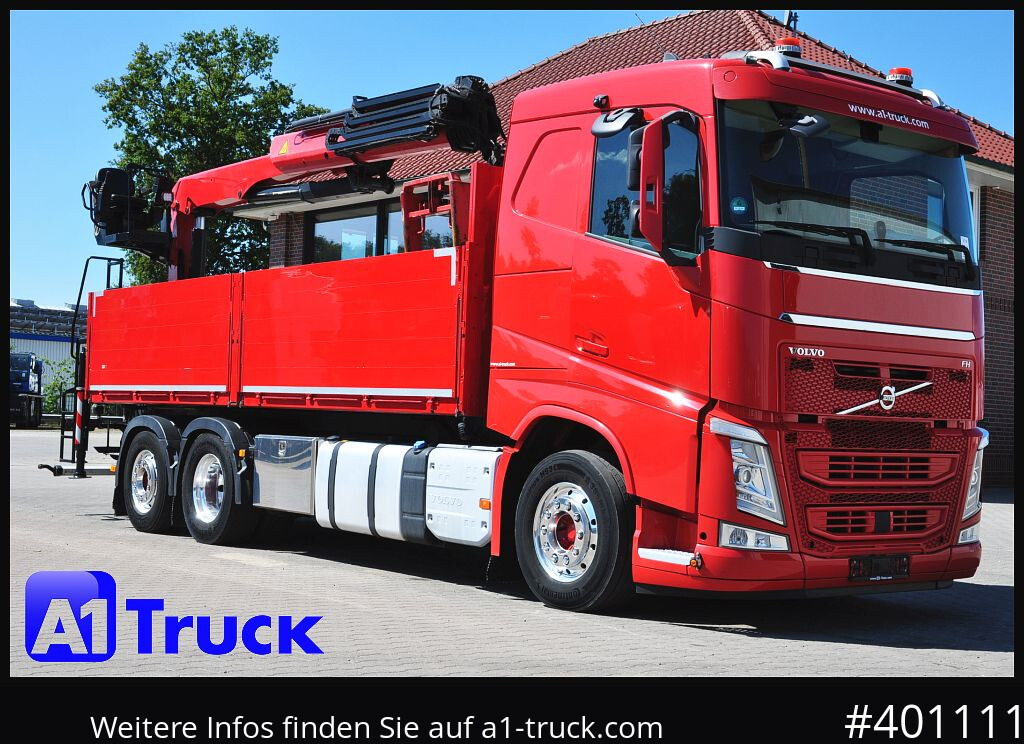 VOLVO FH 460, Baustoff PK 23.001L, Lenkachse - Madelveok/ Platvormveok, Kraanaga veoauto: pilt 1 VOLVO FH 460, Baustoff PK 23.001L, Lenkachse - Madelveok/ Platvormveok, Kraanaga veoauto: pilt 1