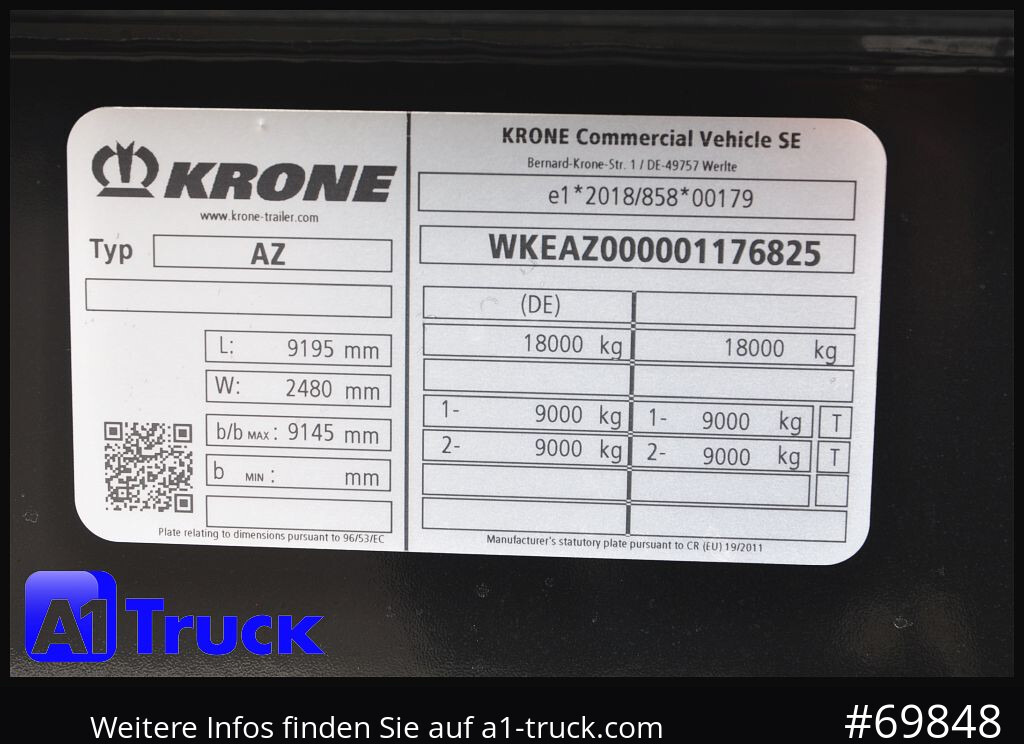 Veoauto KRONE Standard BDF Anhänger, NEU ohne Zulassung, sofort: pilt 8