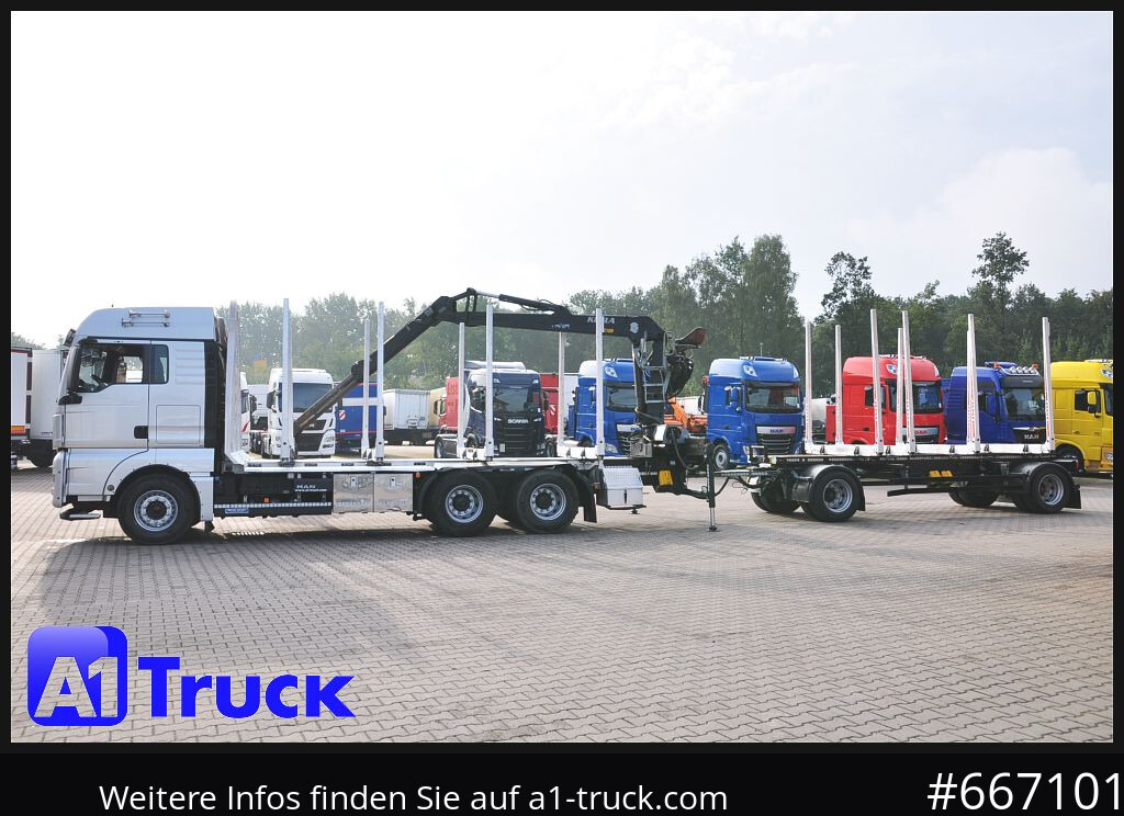 Veoauto, Kraanaga veoauto MAN TGX 26.480, Holz Kesla 2109, 6x4,: pilt 10