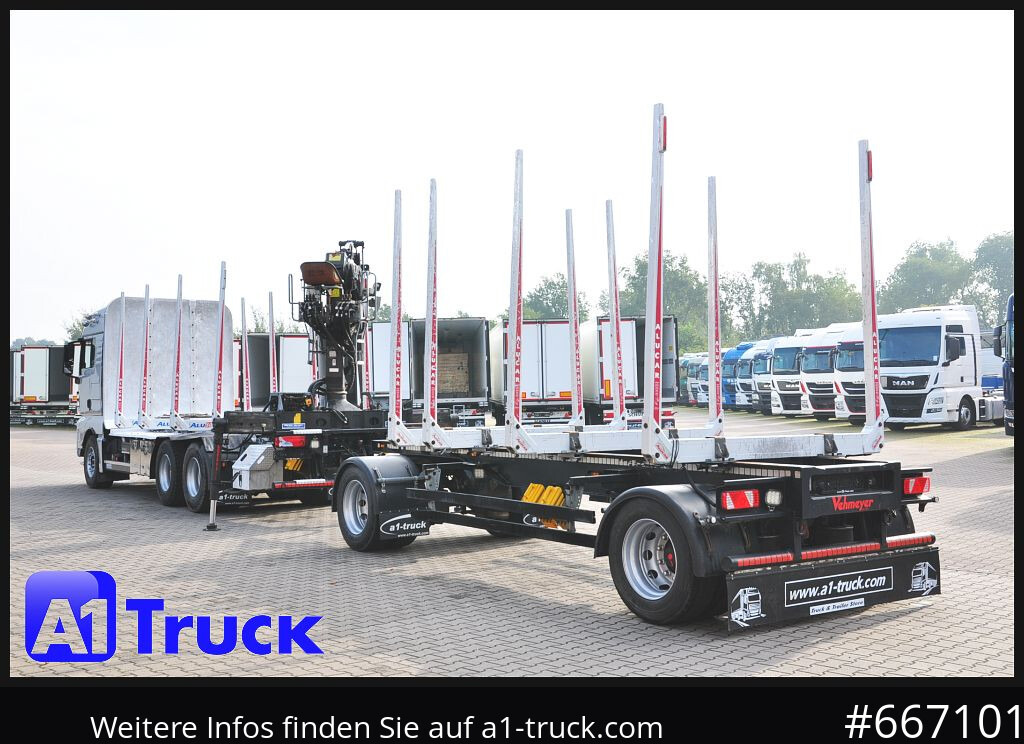Veoauto, Kraanaga veoauto MAN TGX 26.480, Holz Kesla 2109, 6x4,: pilt 9
