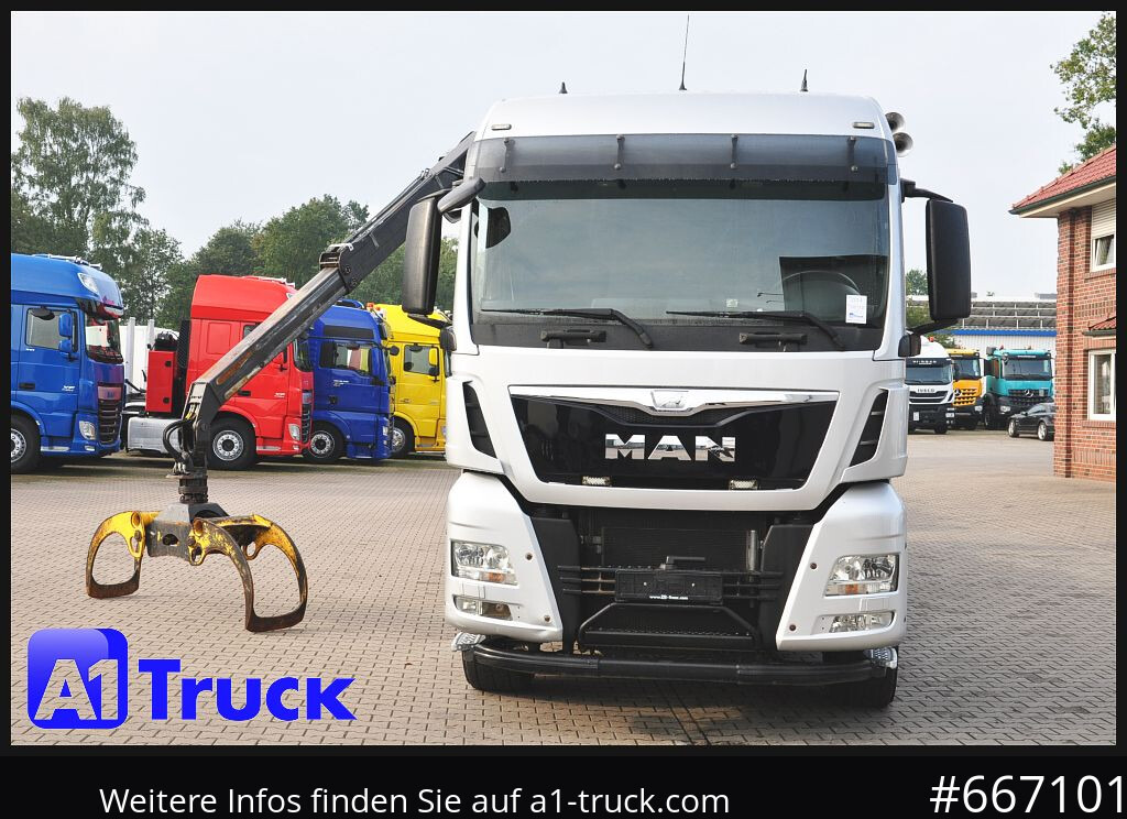 Veoauto, Kraanaga veoauto MAN TGX 26.480, Holz Kesla 2109, 6x4,: pilt 12