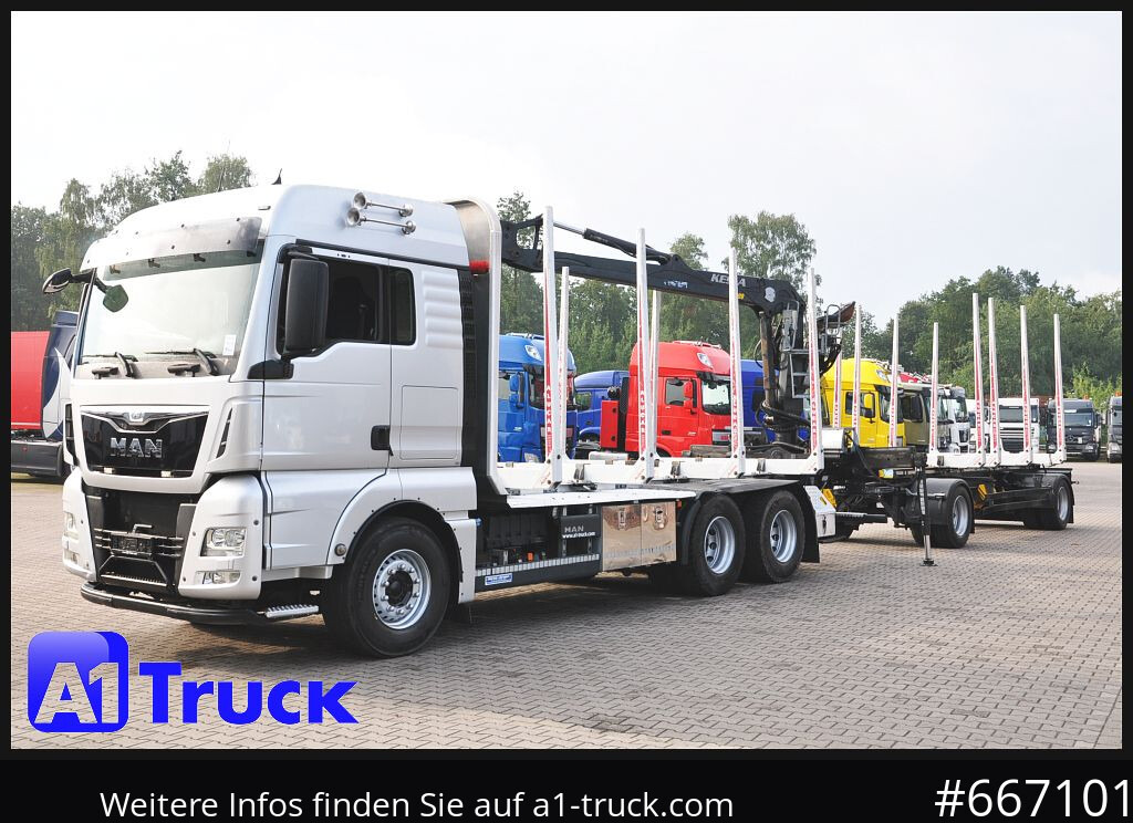 Veoauto, Kraanaga veoauto MAN TGX 26.480, Holz Kesla 2109, 6x4,: pilt 11