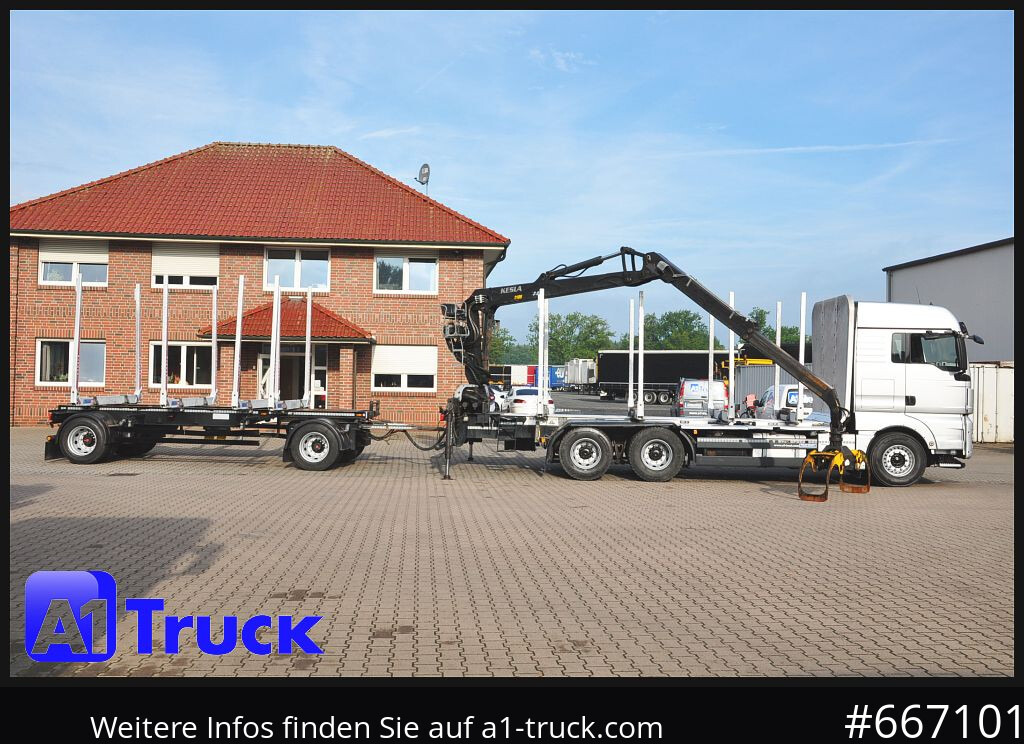 Veoauto, Kraanaga veoauto MAN TGX 26.480, Holz Kesla 2109, 6x4,: pilt 7