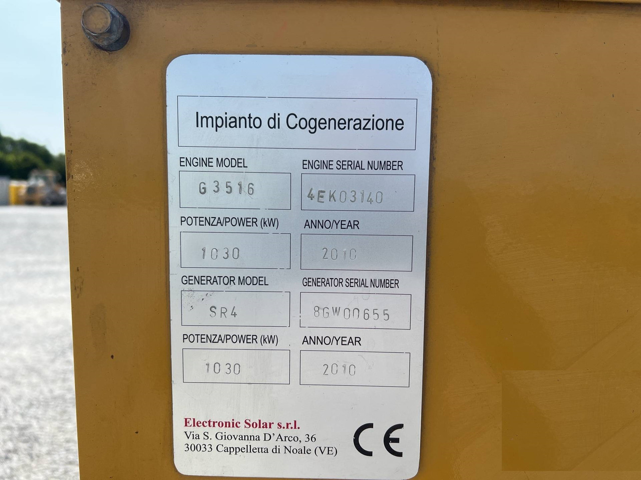 Caterpillar G3516 - Generaatorikomplekt: pilt 5 Caterpillar G3516 - Generaatorikomplekt: pilt 5