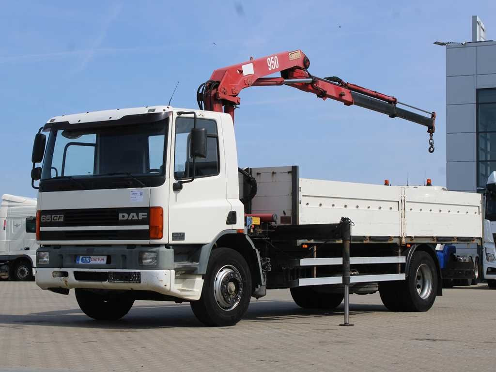 DAF CF 240, CRANE HMF 953 K2, PNEU 80% - Madelveok/ Platvormveok, Kraanaga veoauto: pilt 1 DAF CF 240, CRANE HMF 953 K2, PNEU 80% - Madelveok/ Platvormveok, Kraanaga veoauto: pilt 1