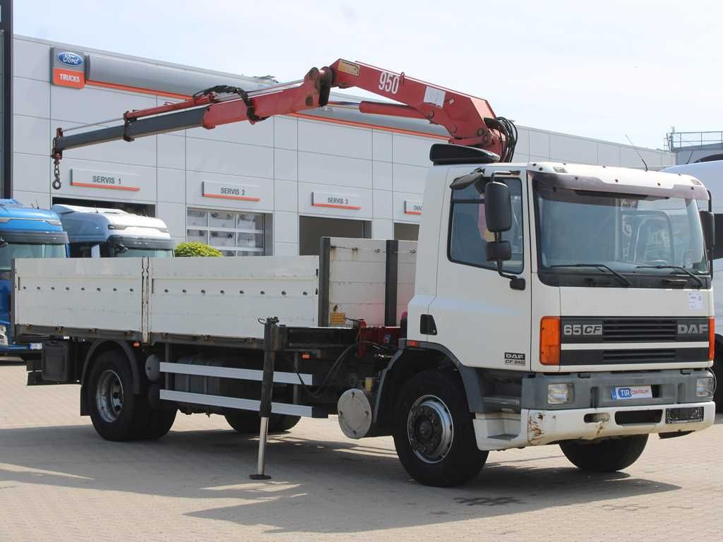 DAF CF 240, CRANE HMF 953 K2, PNEU 80% - Madelveok/ Platvormveok, Kraanaga veoauto: pilt 2 DAF CF 240, CRANE HMF 953 K2, PNEU 80% - Madelveok/ Platvormveok, Kraanaga veoauto: pilt 2