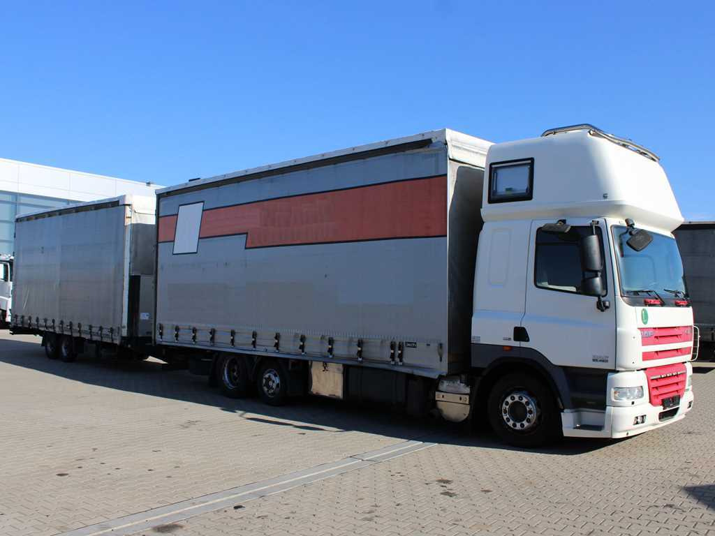 DAF CF 85.460, 6X2, INDEPENDENT AIR CONDITIONING + FLIEGL TPS 100 (2003) - Tent veoauto: pilt 3 DAF CF 85.460, 6X2, INDEPENDENT AIR CONDITIONING + FLIEGL TPS 100 (2003) - Tent veoauto: pilt 3
