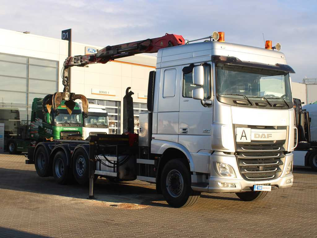 DAF XF 460, EURO 6, 8X2, 2X LIFT AXLE, PALFINGER S260Z96 - Konkstõstukiga veoauto, Kraanaga veoauto: pilt 3 DAF XF 460, EURO 6, 8X2, 2X LIFT AXLE, PALFINGER S260Z96 - Konkstõstukiga veoauto, Kraanaga veoauto: pilt 3