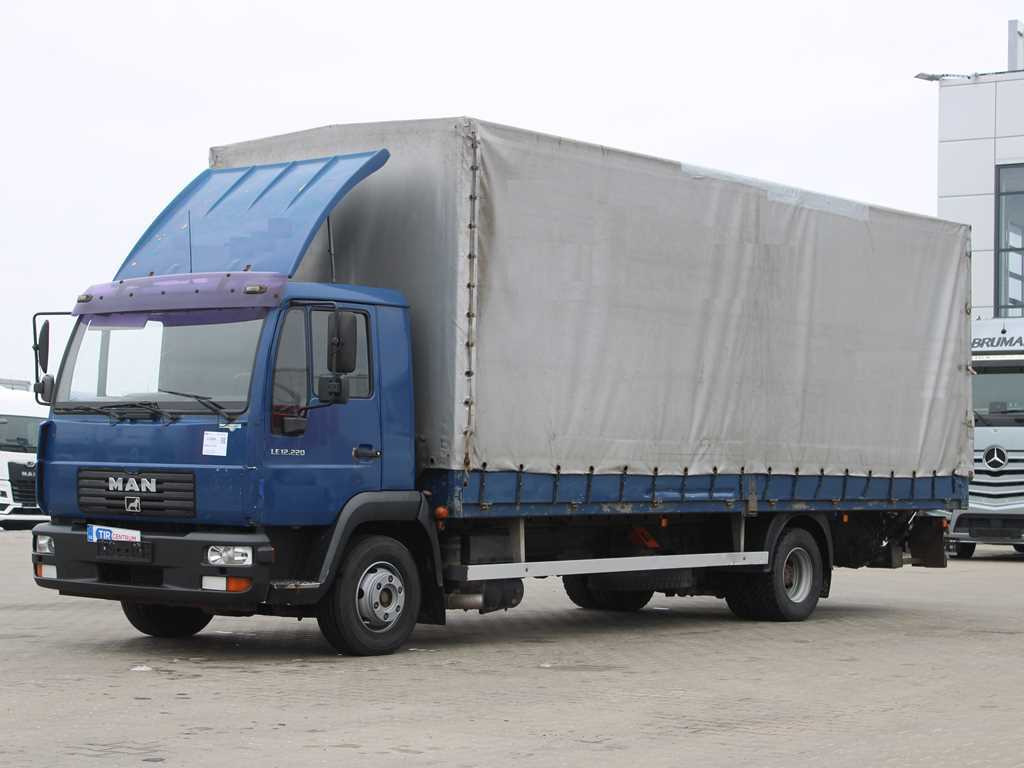 MAN LE 12.220, EURO 3, HYDRAULIC FRONT, TIRES 80% - Tent veoauto: pilt 1 MAN LE 12.220, EURO 3, HYDRAULIC FRONT, TIRES 80% - Tent veoauto: pilt 1