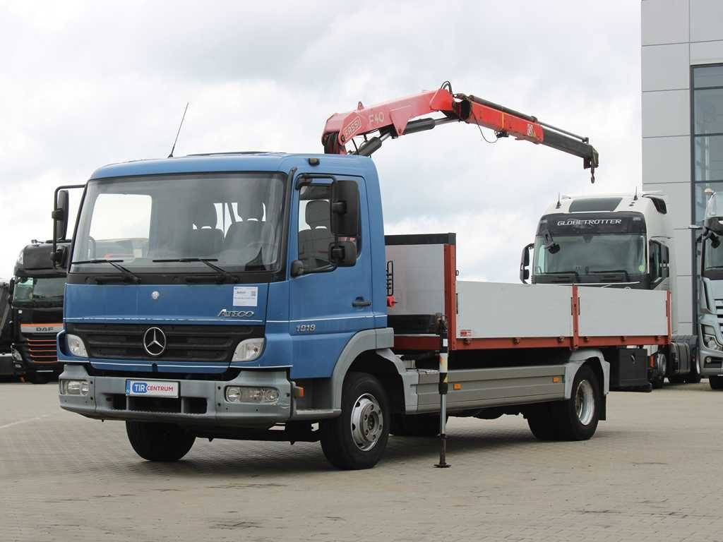 Mercedes-Benz ATEGO 1018, EURO 3, CRANE FASSI F40A.21 - Madelveok/ Platvormveok, Kraanaga veoauto: pilt 1 Mercedes-Benz ATEGO 1018, EURO 3, CRANE FASSI F40A.21 - Madelveok/ Platvormveok, Kraanaga veoauto: pilt 1