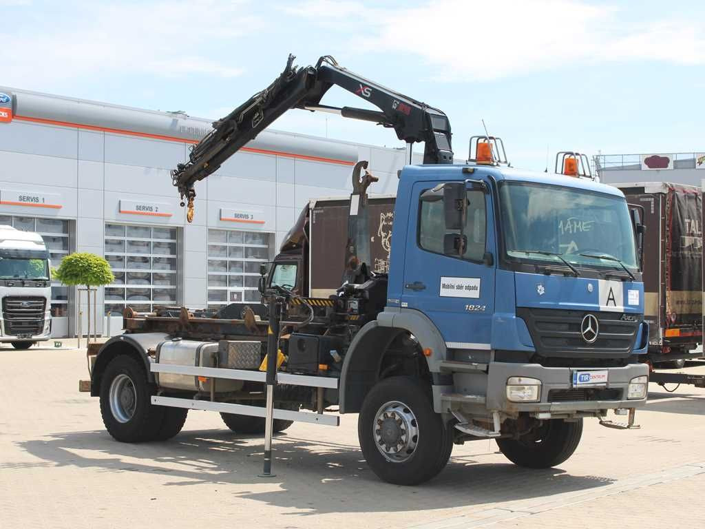 Mercedes-Benz AXOR 1824, CRANE HIAB 099B-3 DUO, 4x4 - Kraanaga veoauto: pilt 2 Mercedes-Benz AXOR 1824, CRANE HIAB 099B-3 DUO, 4x4 - Kraanaga veoauto: pilt 2