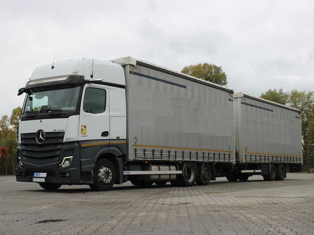Tent veoauto Mercedes-Benz Actros 2542, 6X2, NAVIGATION + PANAV TVK18M: pilt 1
