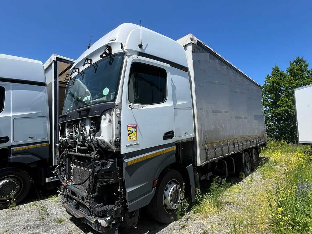 Mercedes-Benz Actros 2542, 6X2 + PANAV TVK18M - Tent veoauto: pilt 1 Mercedes-Benz Actros 2542, 6X2 + PANAV TVK18M - Tent veoauto: pilt 1
