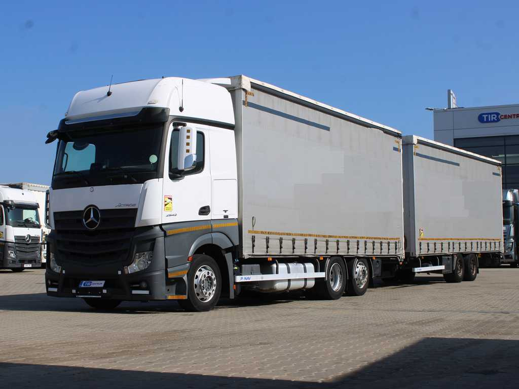 Mercedes-Benz Actros 2542, EURO 6, 6X2, AIR SUSPENSION + PANAV TV018M - Tent veoauto: pilt 1 Mercedes-Benz Actros 2542, EURO 6, 6X2, AIR SUSPENSION + PANAV TV018M - Tent veoauto: pilt 1