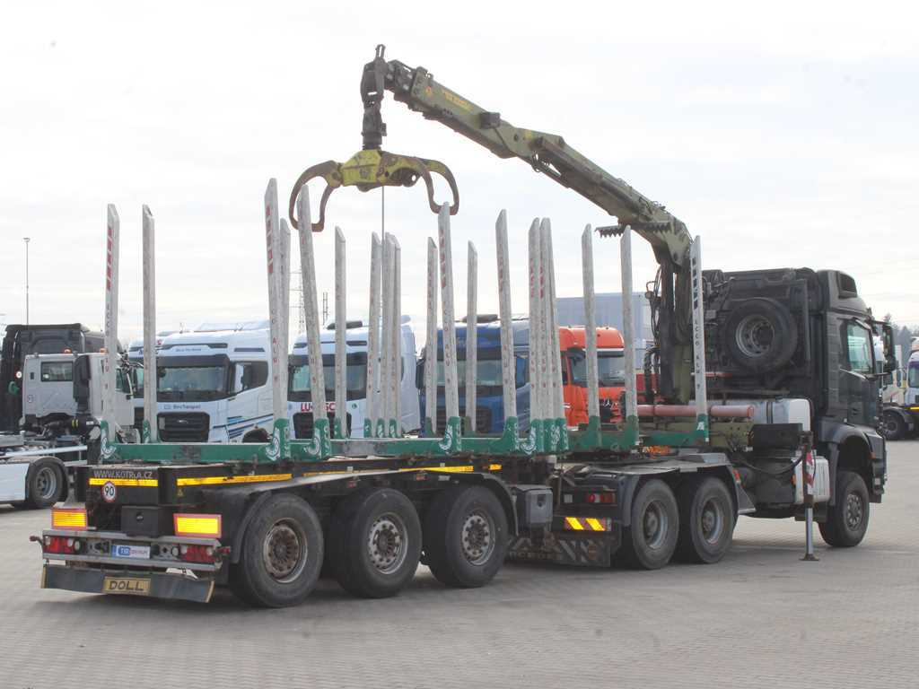 Mercedes-Benz Arocs 3351, 6x6, HYDRAULIC ARM LOGLIFT ET450, TIRES 80% + DOLL (2017) - Metsaveok, Kraanaga veoauto: pilt 4 Mercedes-Benz Arocs 3351, 6x6, HYDRAULIC ARM LOGLIFT ET450, TIRES 80% + DOLL (2017) - Metsaveok, Kraanaga veoauto: pilt 4