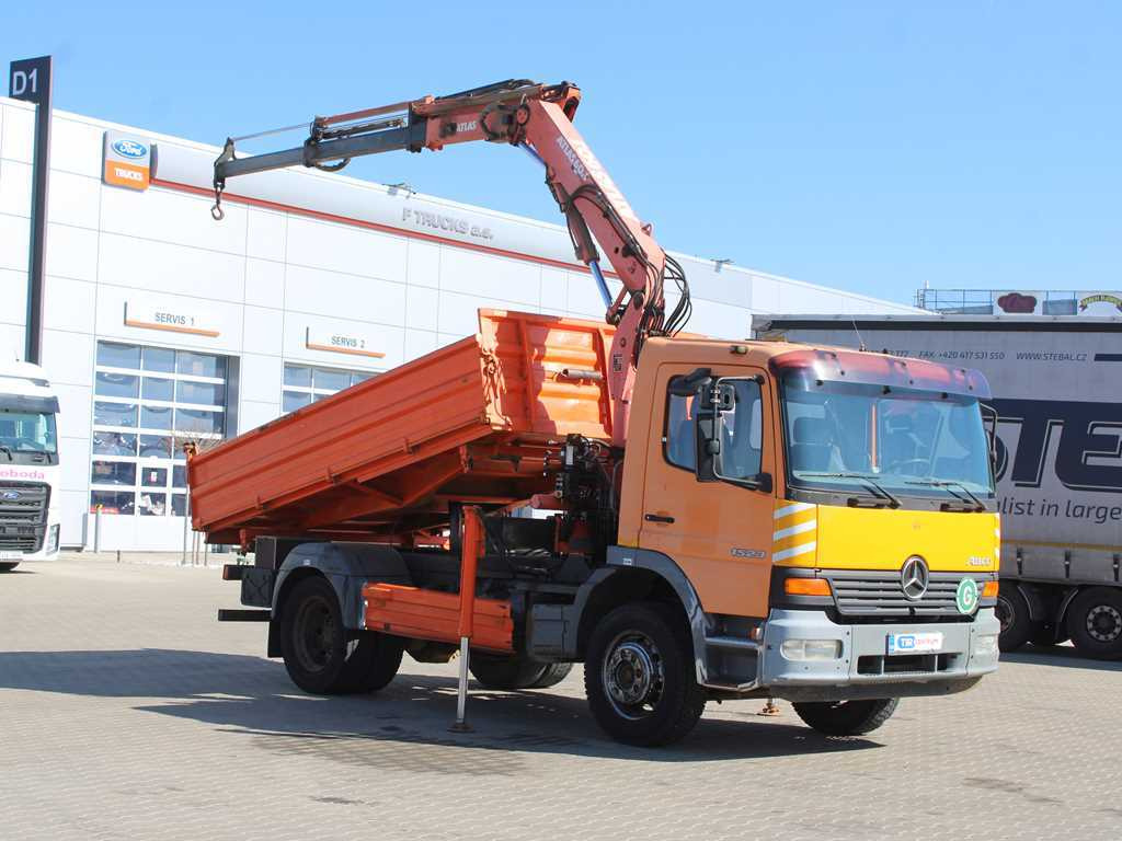 Mercedes-Benz Atego 1523, HYDRAULIC ARM ATLAS 60.1, THREE-SIDED - Kallurauto, Kraanaga veoauto: pilt 3 Mercedes-Benz Atego 1523, HYDRAULIC ARM ATLAS 60.1, THREE-SIDED - Kallurauto, Kraanaga veoauto: pilt 3