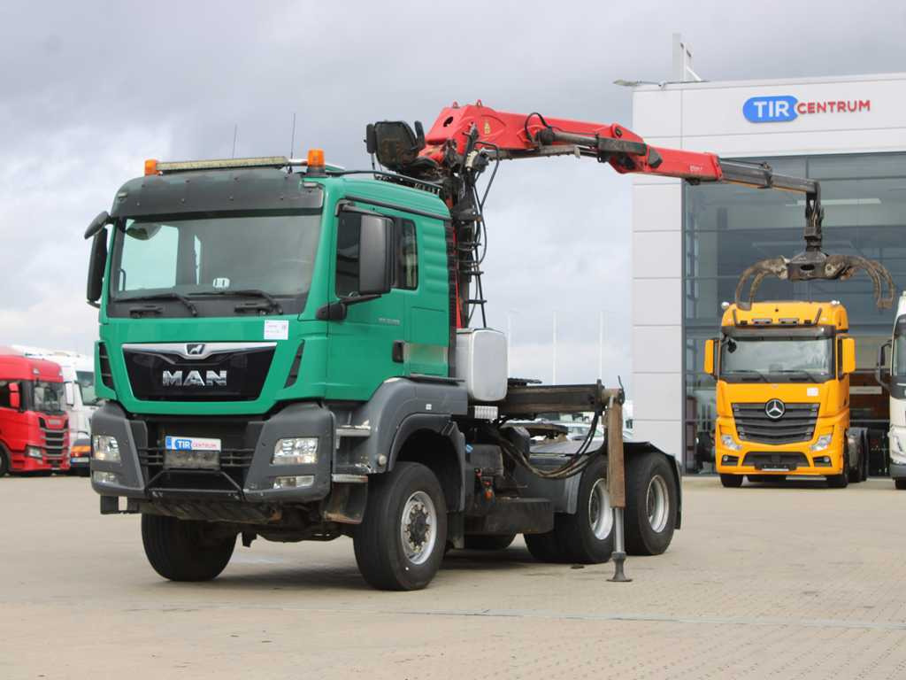 MAN TGS 33.500, 6X6, EURO 6, RETARDER, PALFINGER HYDRAULIC ARM Q170Z96 - Sadulveok: pilt 1 MAN TGS 33.500, 6X6, EURO 6, RETARDER, PALFINGER HYDRAULIC ARM Q170Z96 - Sadulveok: pilt 1