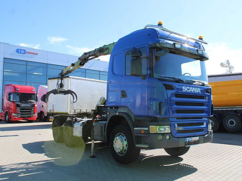 Scania R420, 6x4, EURO 3, HYDRAULIC ARM LOGLIFT F135ZT94A, LIGHTS - Sadulveok: pilt 3 Scania R420, 6x4, EURO 3, HYDRAULIC ARM LOGLIFT F135ZT94A, LIGHTS - Sadulveok: pilt 3