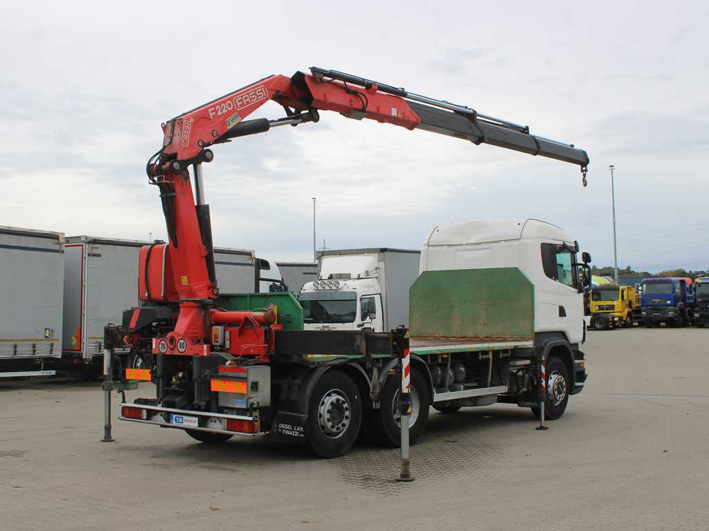 Scania R 500, 6X2, EURO 4, OPTICRUISE, HYDRAULIC ARM FASSI F220A.23 - Madelveok/ Platvormveok, Kraanaga veoauto: pilt 4 Scania R 500, 6X2, EURO 4, OPTICRUISE, HYDRAULIC ARM FASSI F220A.23 - Madelveok/ Platvormveok, Kraanaga veoauto: pilt 4