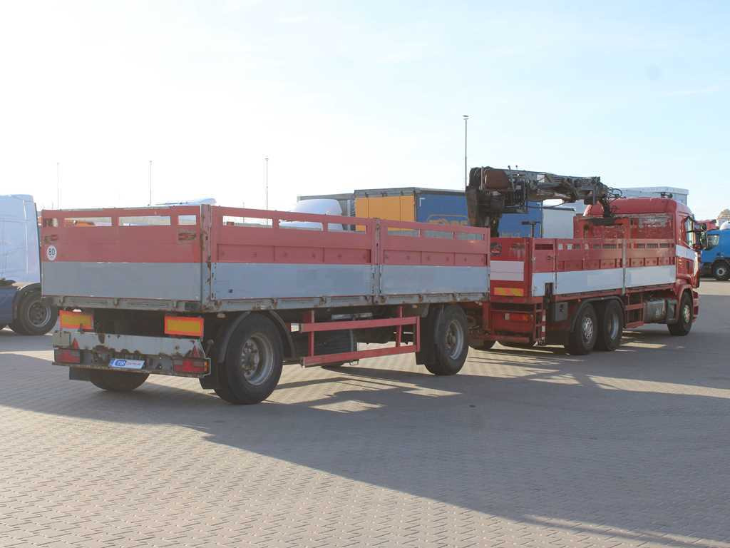 Scania R380, EURO 3, 6X2, LIFT AXLE, HIAB 166K + KOGEL ANBS(1996) - Madelveok/ Platvormveok, Kraanaga veoauto: pilt 4 Scania R380, EURO 3, 6X2, LIFT AXLE, HIAB 166K + KOGEL ANBS(1996) - Madelveok/ Platvormveok, Kraanaga veoauto: pilt 4