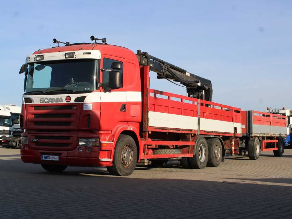 Scania R380,EURO 3,6X2,LIFTING AXLE,HIAB 166K + KOGEL - Madelveok/ Platvormveok, Kraanaga veoauto: pilt 1 Scania R380,EURO 3,6X2,LIFTING AXLE,HIAB 166K + KOGEL - Madelveok/ Platvormveok, Kraanaga veoauto: pilt 1