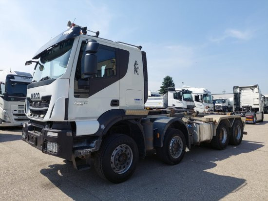 Iveco 8x4 Meiller Abroller, Automatik, E6, Retarder, - Konkstõstukiga veoauto, Kraanaga veoauto: pilt 1 Iveco 8x4 Meiller Abroller, Automatik, E6, Retarder, - Konkstõstukiga veoauto, Kraanaga veoauto: pilt 1