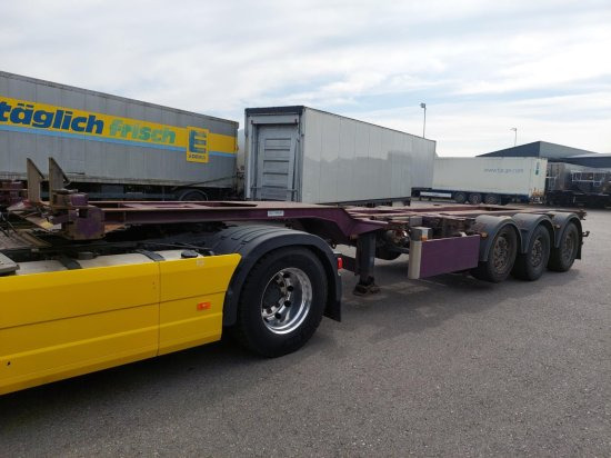 Konteinerveduk/ Tõstukiga poolhaagis M&V 902S, Containerchassis, SLIDER, Ausziehbar, 1X20,2X20,1X40ft 2 Stk. verfügbar: pilt 1