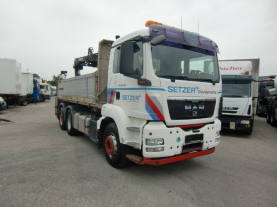 MAN TGS 26.400 3-Seitenkipper, 6x2-2 Lenkachse HIAB 144ES -3DUO - Kallurauto, Kraanaga veoauto: pilt 3 MAN TGS 26.400 3-Seitenkipper, 6x2-2 Lenkachse HIAB 144ES -3DUO - Kallurauto, Kraanaga veoauto: pilt 3