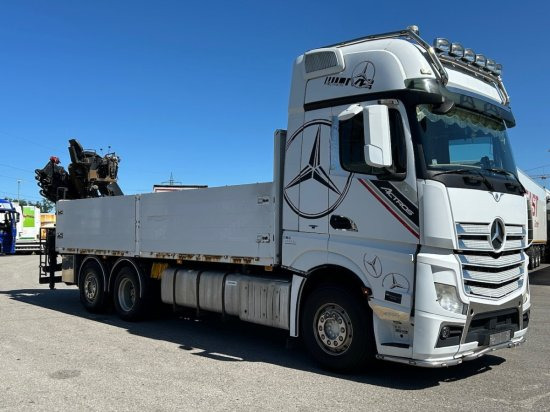 Mercedes-Benz Actros 2545 L 6x2, Retarder, Pritsche, Hiab XS 166 D-4 PRO, E5 - Madelveok/ Platvormveok, Kraanaga veoauto: pilt 3 Mercedes-Benz Actros 2545 L 6x2, Retarder, Pritsche, Hiab XS 166 D-4 PRO, E5 - Madelveok/ Platvormveok, Kraanaga veoauto: pilt 3