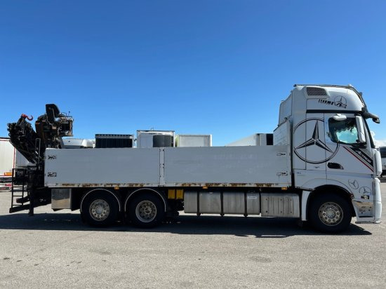 Mercedes-Benz Actros 2545 L 6x2, Retarder, Pritsche, Hiab XS 166 D-4 PRO, E5 - Madelveok/ Platvormveok, Kraanaga veoauto: pilt 4 Mercedes-Benz Actros 2545 L 6x2, Retarder, Pritsche, Hiab XS 166 D-4 PRO, E5 - Madelveok/ Platvormveok, Kraanaga veoauto: pilt 4