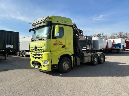 Mercedes-Benz Actros 3363 6x4, Palfinger Epsilon Kran - Metsaveok, Kraanaga veoauto: pilt 1 Mercedes-Benz Actros 3363 6x4, Palfinger Epsilon Kran - Metsaveok, Kraanaga veoauto: pilt 1