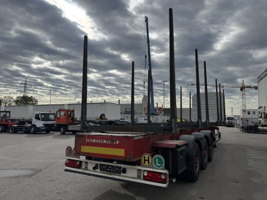 Schwarzmüller Holzauflieger 6 Rungenpaare, BPW-Achsen - Metsaveo poolhaagis: pilt 3 Schwarzmüller Holzauflieger 6 Rungenpaare, BPW-Achsen - Metsaveo poolhaagis: pilt 3