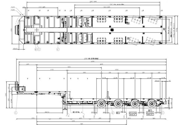Madal platvormpoolhaagis BROSHUIS 4-Achs-Semi mit SL-Air-Achsen nachlaufgelenkt: pilt 8