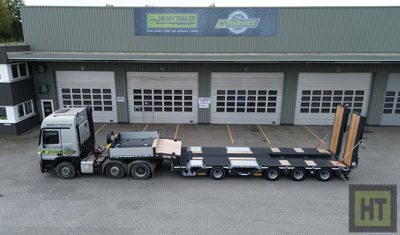 Faymonville 4-(1+3)-Achs-Tele-Semi-Radmulden-Rampen zg - Madal platvormpoolhaagis: pilt 2 Faymonville 4-(1+3)-Achs-Tele-Semi-Radmulden-Rampen zg - Madal platvormpoolhaagis: pilt 2