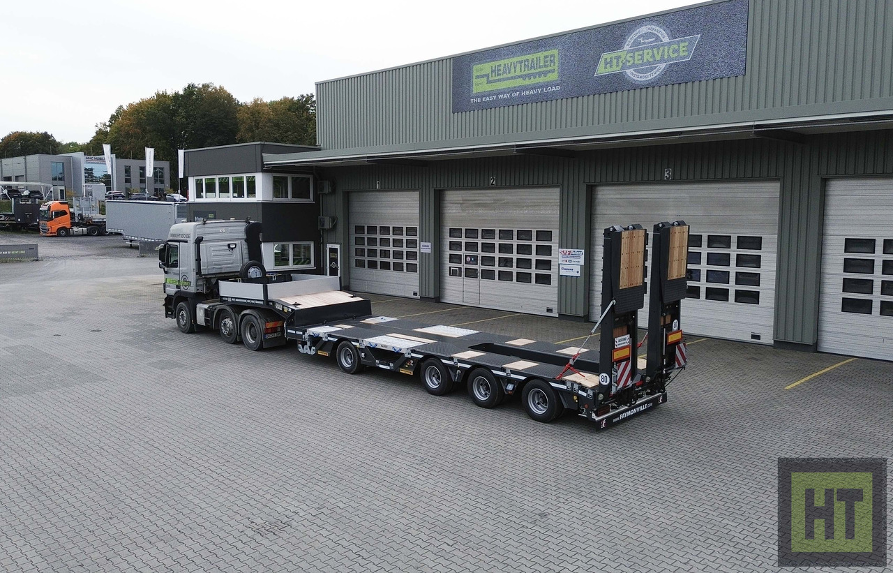 Faymonville 4-(1+3)-Achs-Tele-Semi-Radmulden-Rampen zg - Madal platvormpoolhaagis: pilt 1 Faymonville 4-(1+3)-Achs-Tele-Semi-Radmulden-Rampen zg - Madal platvormpoolhaagis: pilt 1