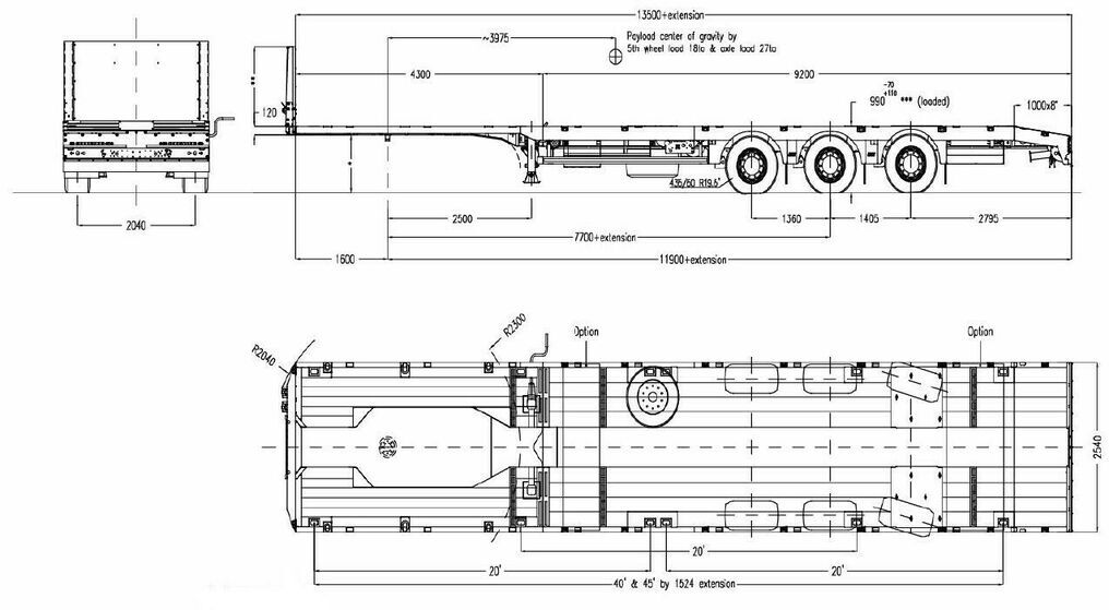 Faymonville MAX Trailer 3-Achs-Mega-Tele-Plateau-Auflieger - Madal platvormpoolhaagis: pilt 4 Faymonville MAX Trailer 3-Achs-Mega-Tele-Plateau-Auflieger - Madal platvormpoolhaagis: pilt 4
