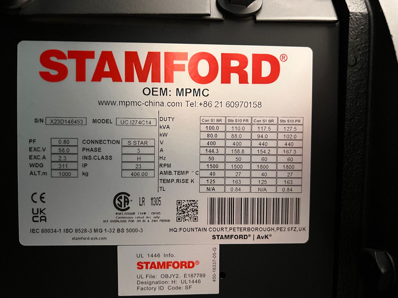 Generaatorikomplekt DEGROOTE POWER DP-C100SS 100KVA: pilt 19