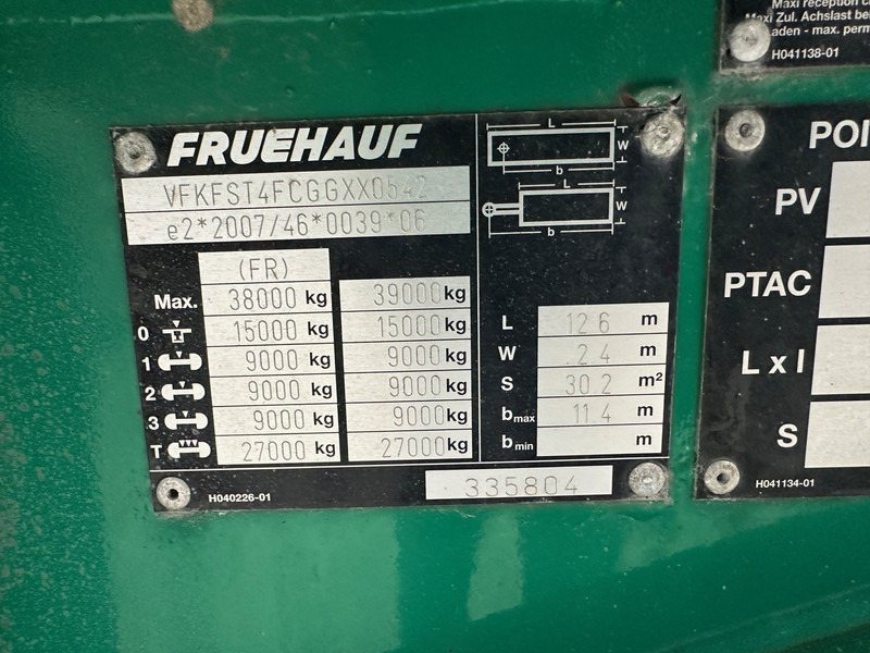 Konteinerveduk/ Tõstukiga poolhaagis Fruehauf Skelet 2 x 20-40 ft: pilt 10