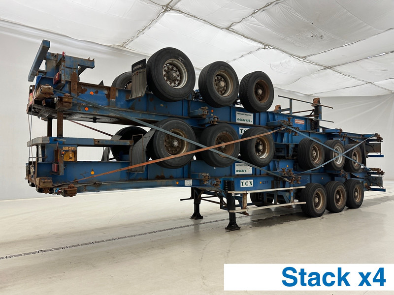 Fruehauf Stack 4 x Skelet 2 x 20-40 ft - Konteinerveduk/ Tõstukiga poolhaagis: pilt 1 Fruehauf Stack 4 x Skelet 2 x 20-40 ft - Konteinerveduk/ Tõstukiga poolhaagis: pilt 1
