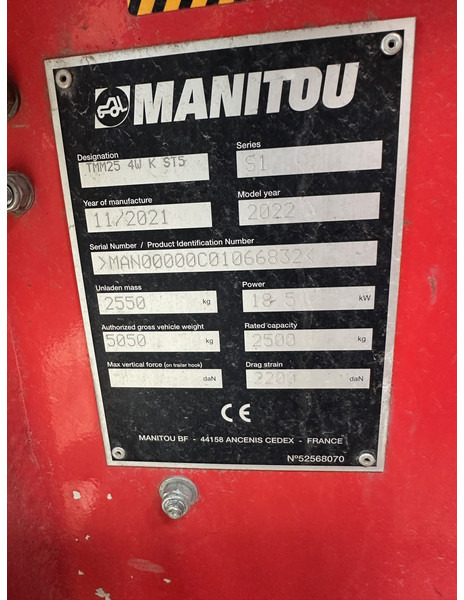 Manitou TMM25 4W - Veoautol põhinev kahveltõstuk: pilt 5 Manitou TMM25 4W - Veoautol põhinev kahveltõstuk: pilt 5