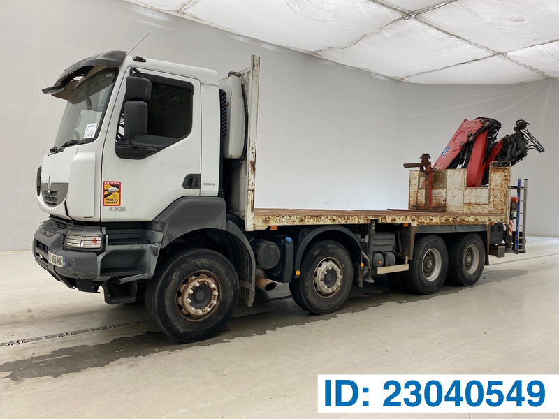 Renault Kerax 430 DXi - 8x4* - Madelveok/ Platvormveok, Kraanaga veoauto: pilt 1 Renault Kerax 430 DXi - 8x4* - Madelveok/ Platvormveok, Kraanaga veoauto: pilt 1