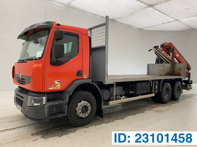 Renault Premium Lander 430* - Madelveok/ Platvormveok, Kraanaga veoauto: pilt 1 Renault Premium Lander 430* - Madelveok/ Platvormveok, Kraanaga veoauto: pilt 1