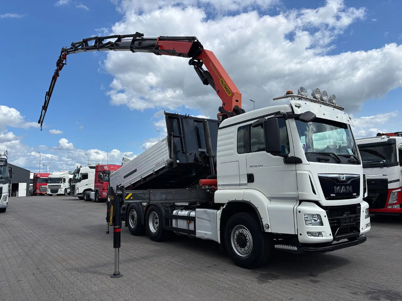 MAN TGS 28.440 6x4 Hydrodrive Euro 6 Tipper / Tractor + Palfinger 33002 Fly Jip PJ060 - Kraanaga veoauto: pilt 2 MAN TGS 28.440 6x4 Hydrodrive Euro 6 Tipper / Tractor + Palfinger 33002 Fly Jip PJ060 - Kraanaga veoauto: pilt 2