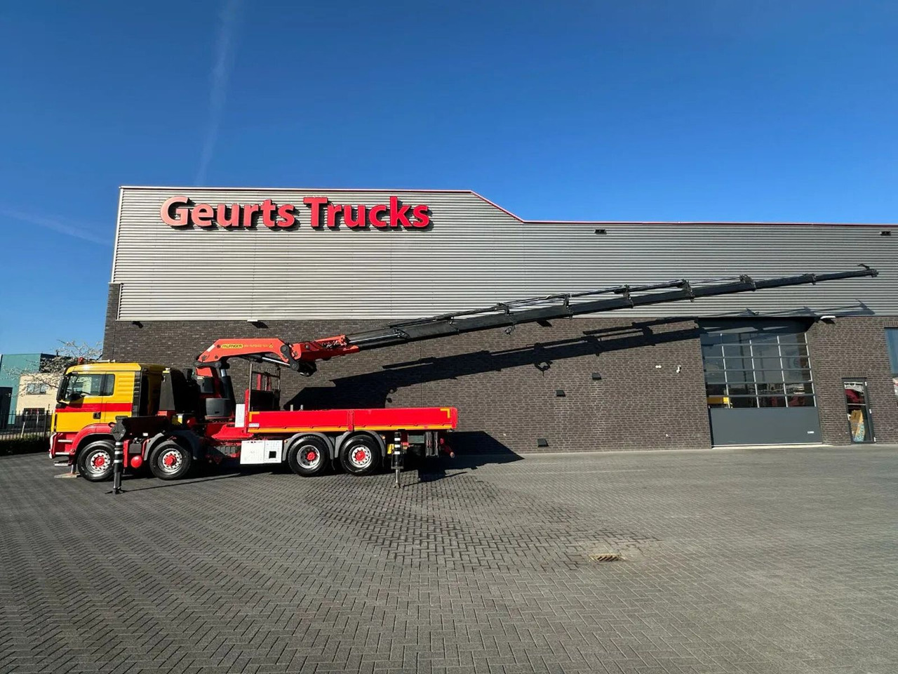 MAN MAURER TGS 35.480 8X4H-6 BL MET PALFINGER PK9200 - Kraanaga veoauto: pilt 4 MAN MAURER TGS 35.480 8X4H-6 BL MET PALFINGER PK9200 - Kraanaga veoauto: pilt 4