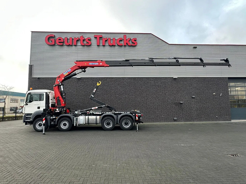 MAN TGS 35.460 8X4 BL+ HYVA 18.55.S HAAKARMSYSTEEM EFFER 395-5 KRAAN/KRAN/CRANE/GRUA - Konkstõstukiga veoauto, Kraanaga veoauto: pilt 1 MAN TGS 35.460 8X4 BL+ HYVA 18.55.S HAAKARMSYSTEEM EFFER 395-5 KRAAN/KRAN/CRANE/GRUA - Konkstõstukiga veoauto, Kraanaga veoauto: pilt 1