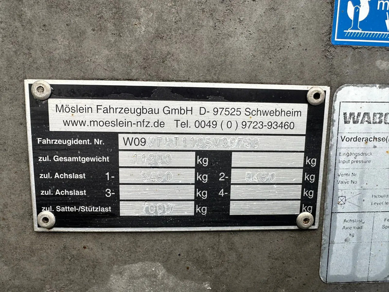 Platvormhaagis/ Madelhaagis Möslein THT 11 BL G 2 ASSER TANDEM AANHANGER MET OPRIJPLANKEN: pilt 19