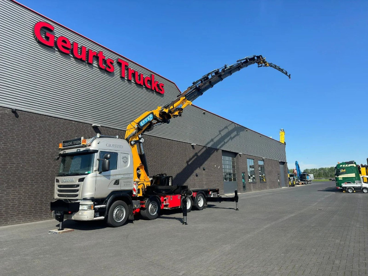 Scania G450 8X4 + EFFER 1255/8S + JIB 6S HD KRAAN/KRAN/ - Kraanaga veoauto: pilt 2 Scania G450 8X4 + EFFER 1255/8S + JIB 6S HD KRAAN/KRAN/ - Kraanaga veoauto: pilt 2