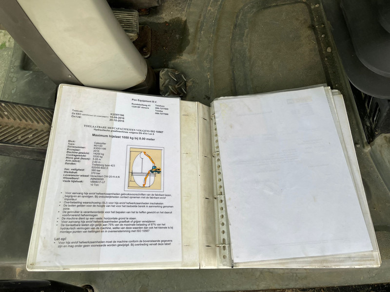 Ratastel ekskavaator Caterpillar M313D - CE: pilt 15