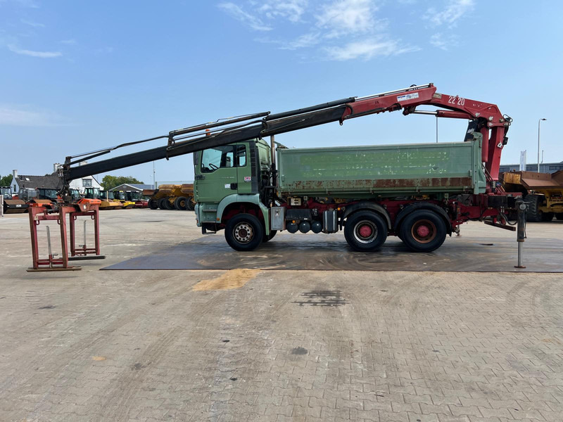 MAN TGA 26.480 tipper + HMF crane - Kallurauto, Kraanaga veoauto: pilt 1 MAN TGA 26.480 tipper + HMF crane - Kallurauto, Kraanaga veoauto: pilt 1